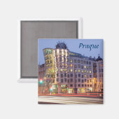 Tanzhaus Prague Souvenir Foto Magnet (Vorderseite/Rückseite)