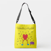 Tanzherz-Crossbody-Tasche Tragetaschen Mit Langen Trägern (Rückseite)