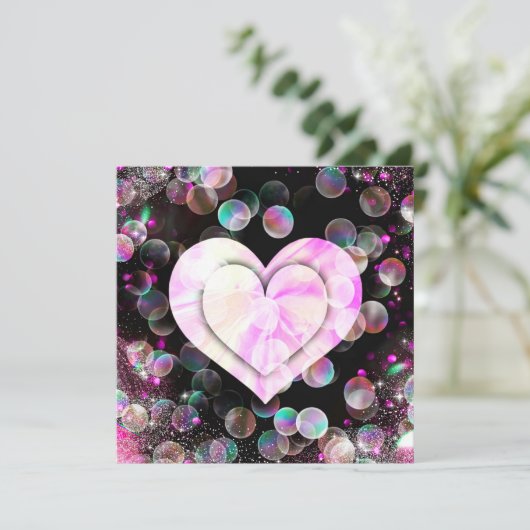 Tanzherz Karte (Stehend Vorderseite)