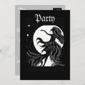 Tanzhexe im Mondlicht zwischen A.I. Spaß Einladung (Vorne/Hinten)