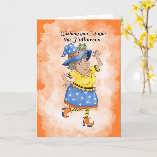 Tanzhexe Karte (Gelbe Blume)