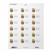 Tanzhexen Halloween-Adressetikett Adressaufkleber (Vorne)