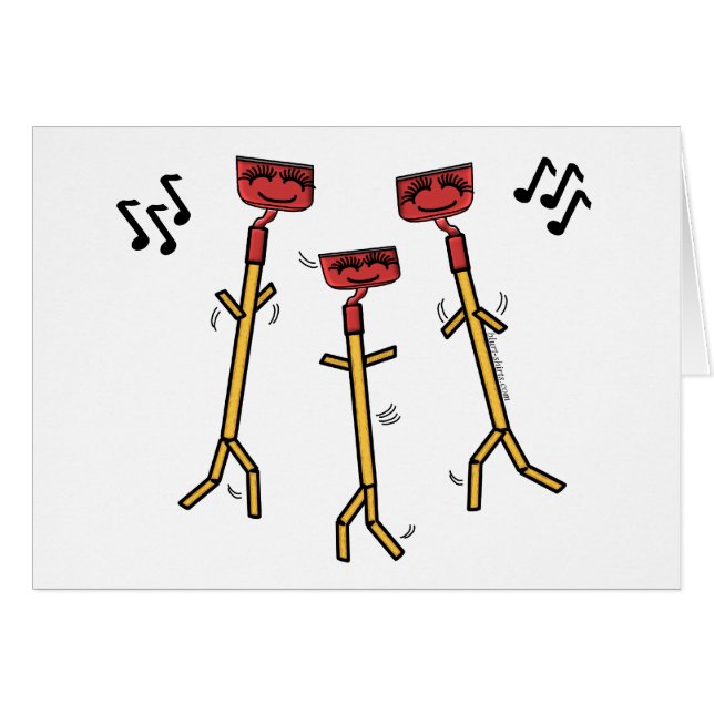 Tanzhubkarte (Vorderseite (Horizontal))