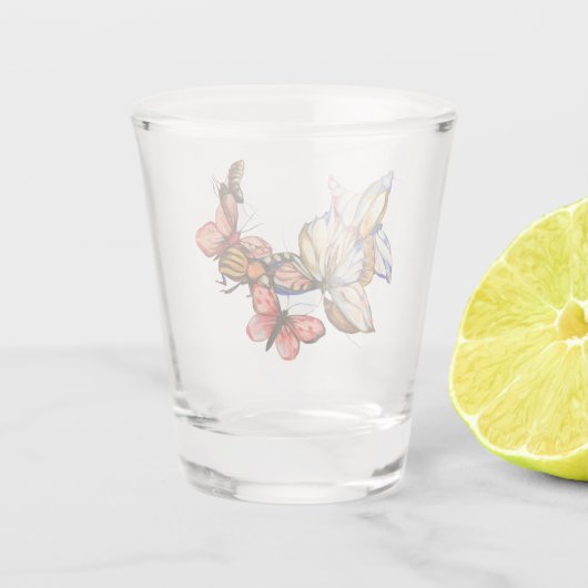 Tanzinsekten Schnapsglas (Rückseite)