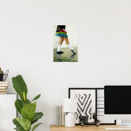 Tanzirisch (grün) drucken poster (Heimbüro)