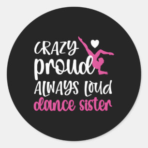 Tanzister eines Tänzerin Sis Runder Aufkleber