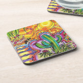 Tanzkaktus Getränkeuntersetzer (Linke Seite)