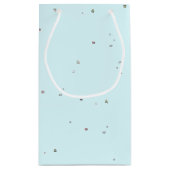 Tanzkaktus mit Mustache in Sombrero Kleine Geschenktüte (Rückseite)