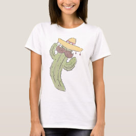 Tanzkaktus mit Mustache in Sombrero T-Shirt