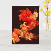 Tanzkarte für Feuervögel Abstrakt Art Karte (Gelbe Blume)