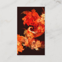 Tanzkarte für Firebird Abstrakt Art Business Card