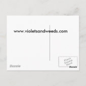 Tanzkarte für Rose Postkarte (Rückseite)