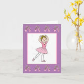 Tanzkarte Karte (Gelbe Blume)