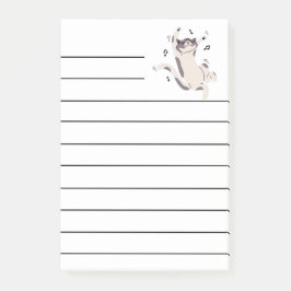 "Tanzkatze" Post-it Klebezettel