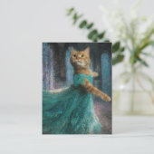 Tanzkatze Postkarte (Stehend Vorderseite)