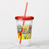 Tanzkatzen Acryltrinkbecher (Rückseite)