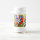 Tanzkatzen Bierglas (Vorderseite Links)