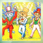 Tanzkatzen Fensteraufkleber (Blatt 3)