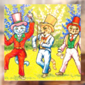 Tanzkatzen Fensteraufkleber (Blatt 2)