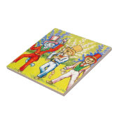 Tanzkatzen Fliese (Seite)