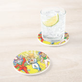 Tanzkatzen Getränkeuntersetzer (Seite)