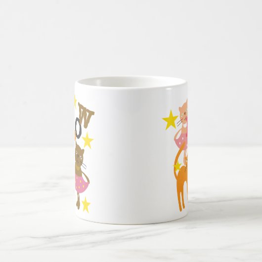 Tanzkatzen Kaffeetasse (Mittel)