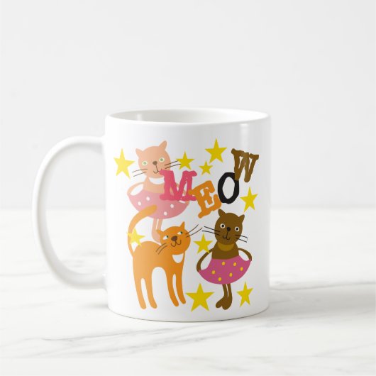 Tanzkatzen Kaffeetasse (Links)