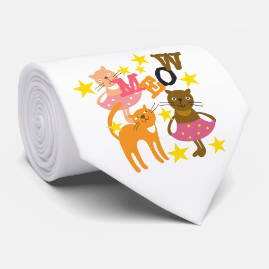 Tanzkatzen Krawatte (Gerollt)