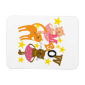 Tanzkatzen Magnet (Horizontal)