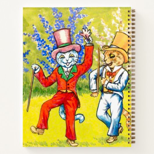 Tanzkatzen Notizblock (Rückseite)