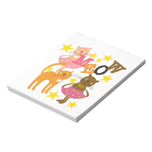 Tanzkatzen Notizblock (Rotiert)