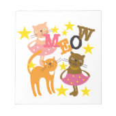 Tanzkatzen Notizblock (Vorderseite)