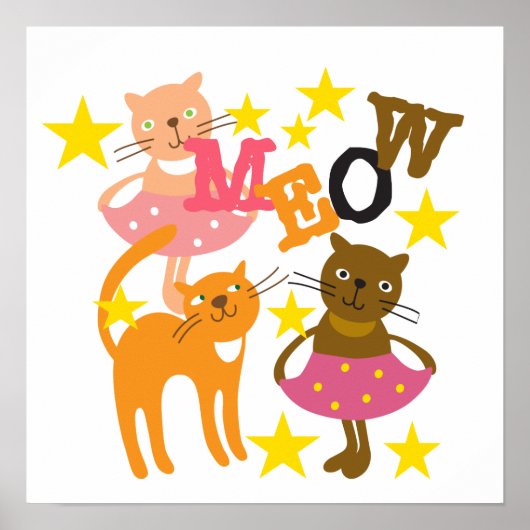 Tanzkatzen Poster (Vorne)