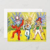 Tanzkatzen Postkarte (Vorne/Hinten)