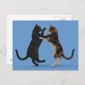 Tanzkatzen Postkarte (Vorne/Hinten)