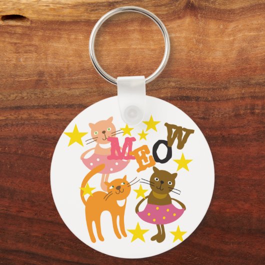 Tanzkatzen Schlüsselanhänger (Vorderseite)