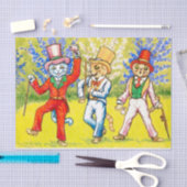 Tanzkatzen Seidenpapier (Handwerk)