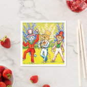 Tanzkatzen Serviette (Beispiel)