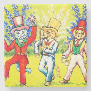 Tanzkatzen Steinuntersetzer