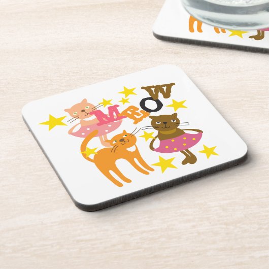 Tanzkatzen Untersetzer (Linke Seite)