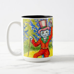 Tanzkatzen Zweifarbige Tasse