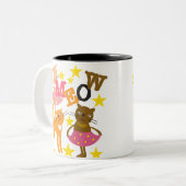 Tanzkatzen Zweifarbige Tasse (Vorderseite Links)