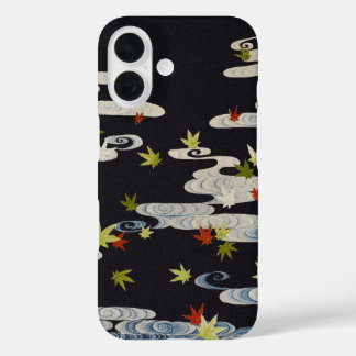 TANZKIMONO, WASSER, FALLENDE BLÄTTER iPhone 16 HÜLLE