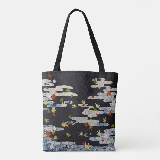 TANZKIMONO, WASSER, FALLENDE BLÄTTER TASCHE (Rückseite)