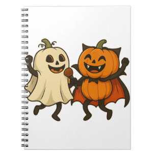 Tanzkins zu Halloween-Kostümen - Funny Gho Notizblock