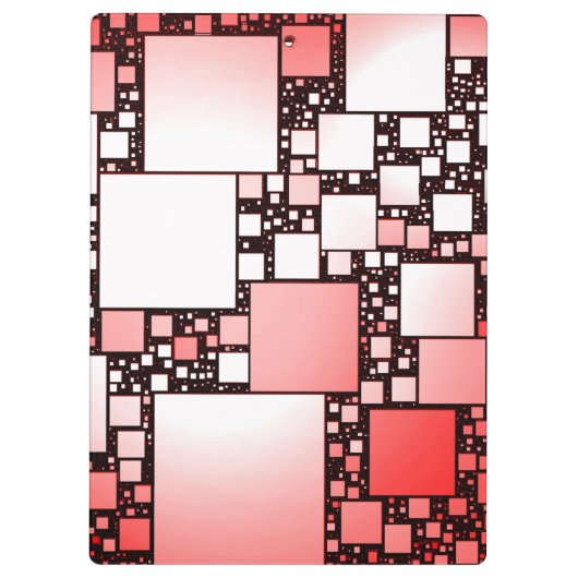 Tanzklammer Rot und Weiß Platz Klemmbrett (Rückseite)