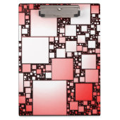 Tanzklammer Rot und Weiß Platz Klemmbrett (Vorderseite)