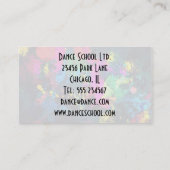Tanzklasse-oder Lehrer-bunte Visitenkarte (Rückseite)