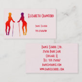 Tanzklasse-oder Lehrer-bunte Visitenkarte (Vorne/Hinten)