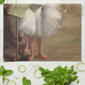 Tanzklasse von Degas, Vintage Impressionismus Ball Geschirrtuch (Gefaltet)